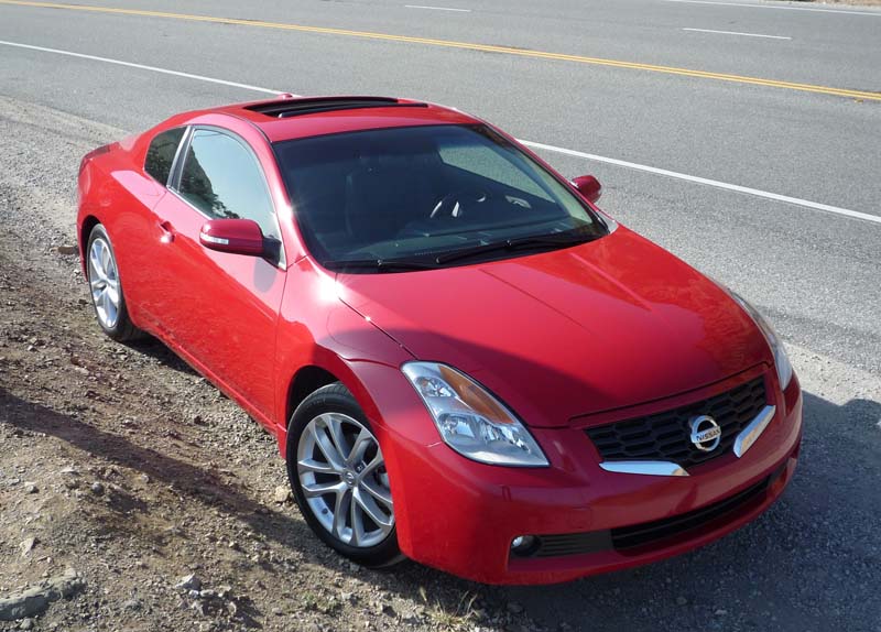 Nissan altima coupe test drive #4